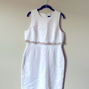 J.crew white with tan size 12